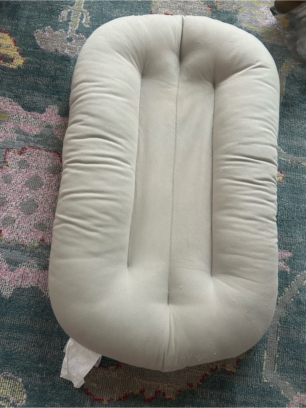Snuggle Me Plush Cream Nest Lounger